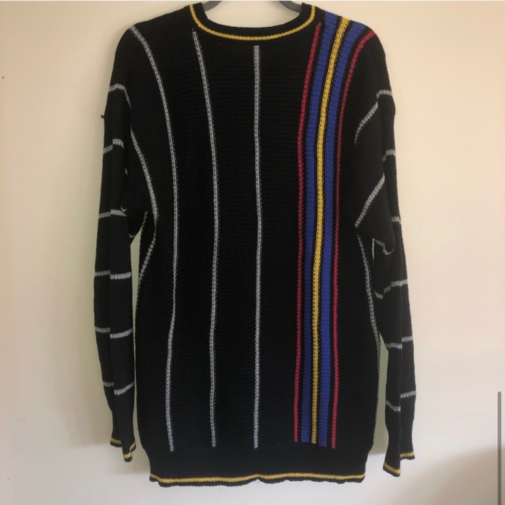 🫐2/$25 SALE - Colorful oversized, stripe vintage sweater